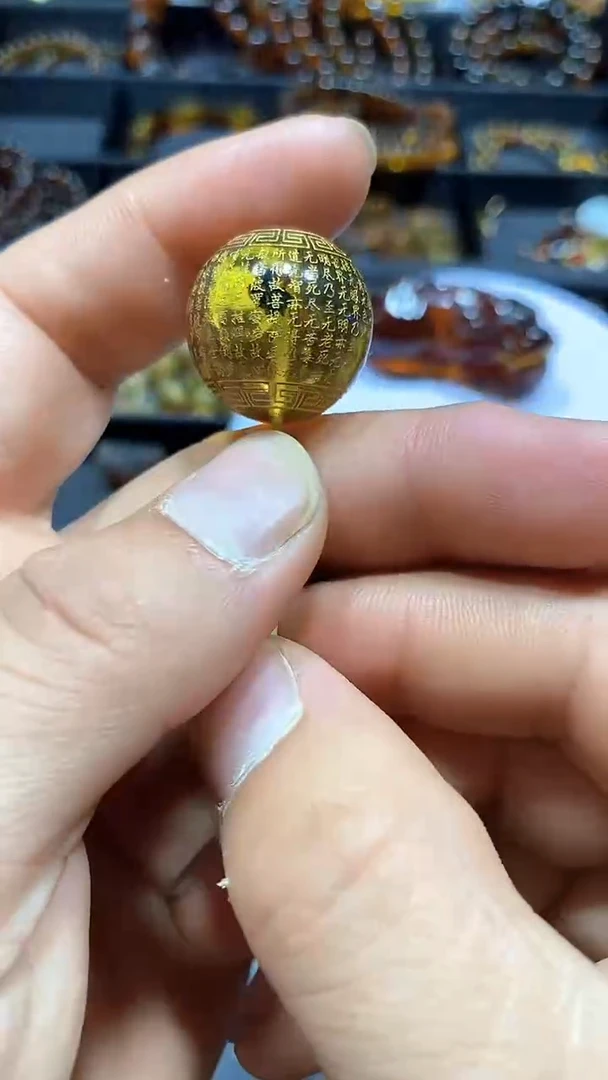 绿珀颈饰未镶嵌天然缅甸琥珀单珠20+