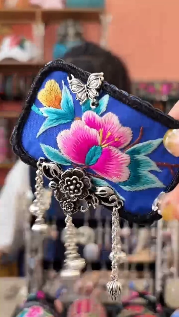 织绣艺枝独绣老绣饰品132