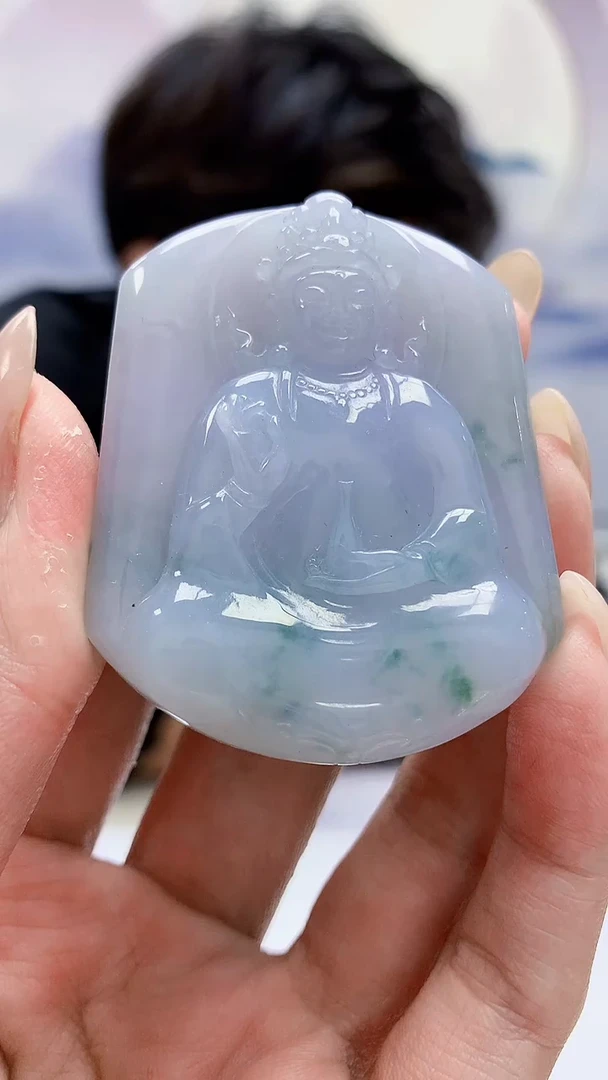 未镶嵌定制翡翠5145MM-毛货挂件66