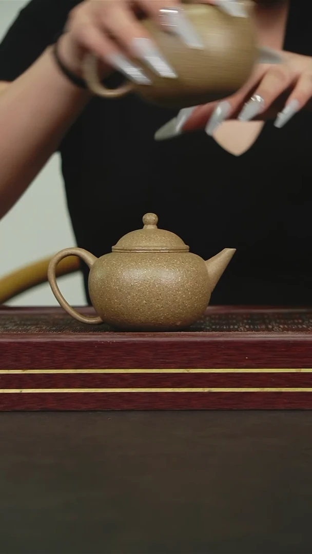 茶壶紫砂XJ粗砂青段水平