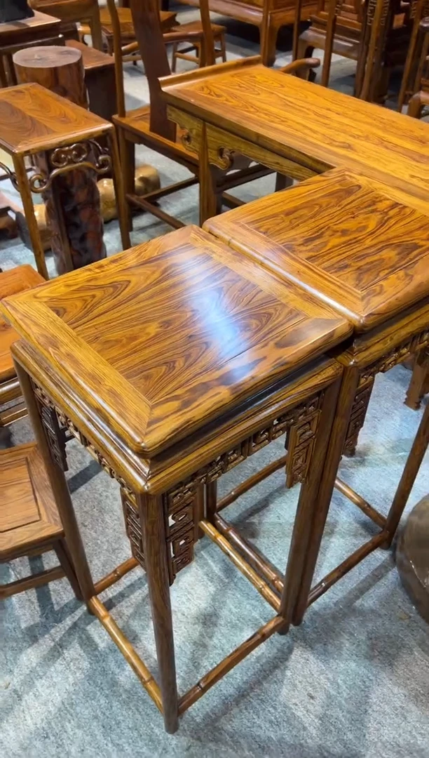 花梨木类木雕款花梨木 花架 红木家居