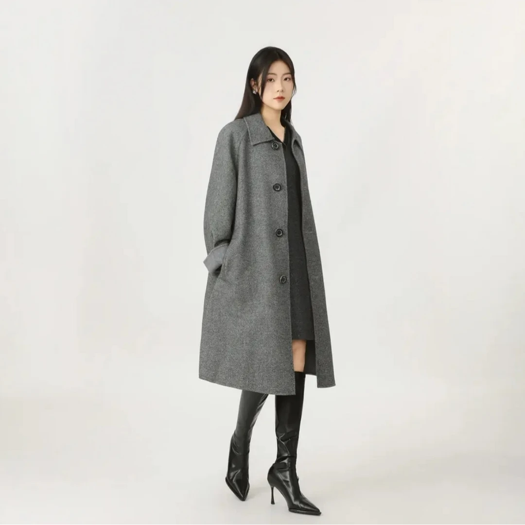 GIRDEAR/哥弟羊毛秋冬复古赫本风松弛感保暖1400776