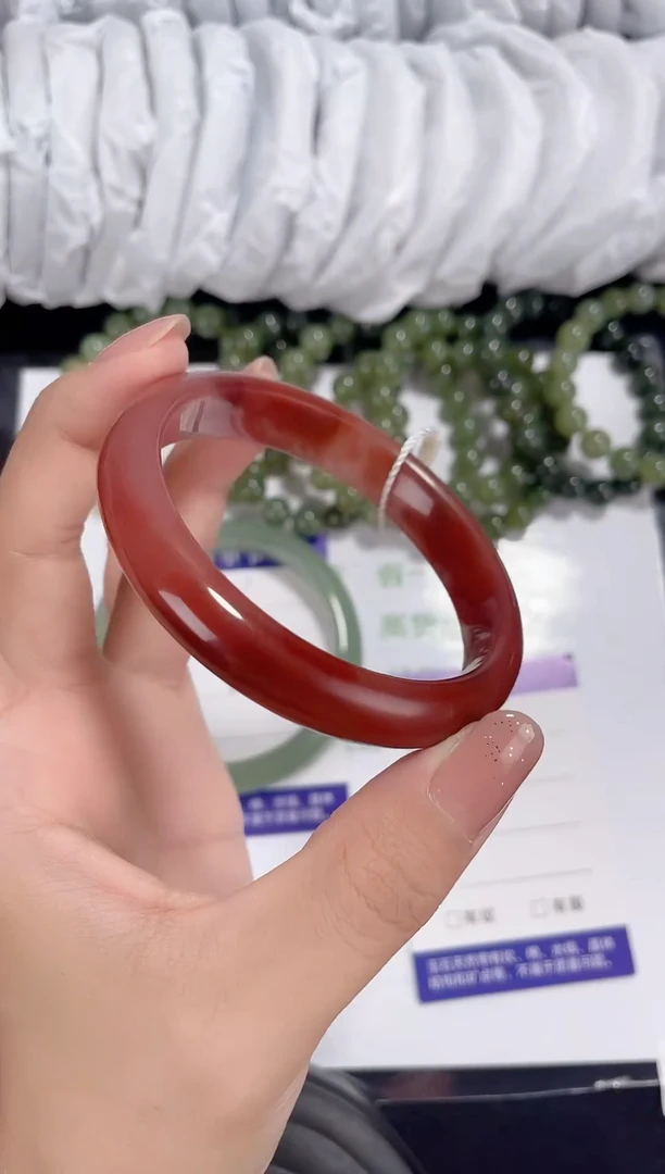 合金金丝玉石英质玉042 桃花酿 57-58