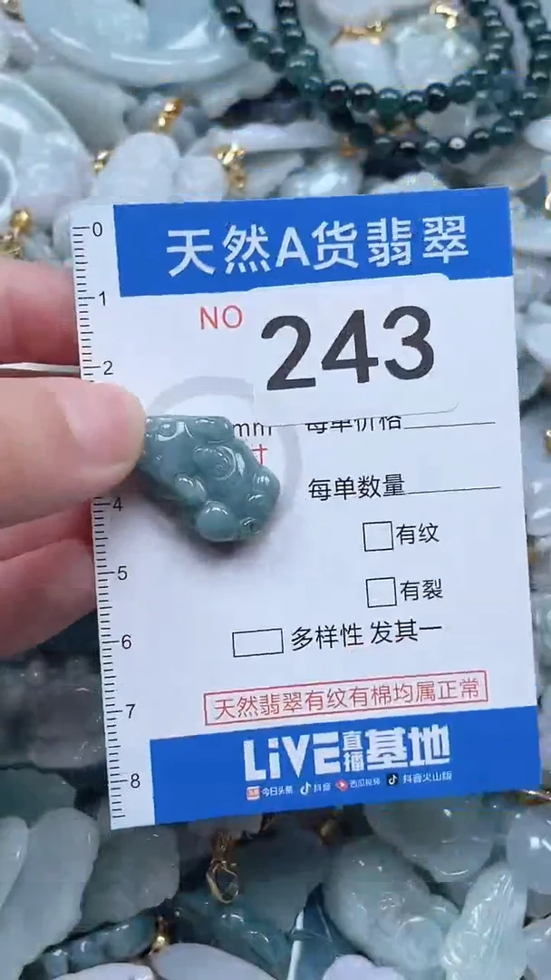 翡翠未镶嵌吊坠(不含链)1