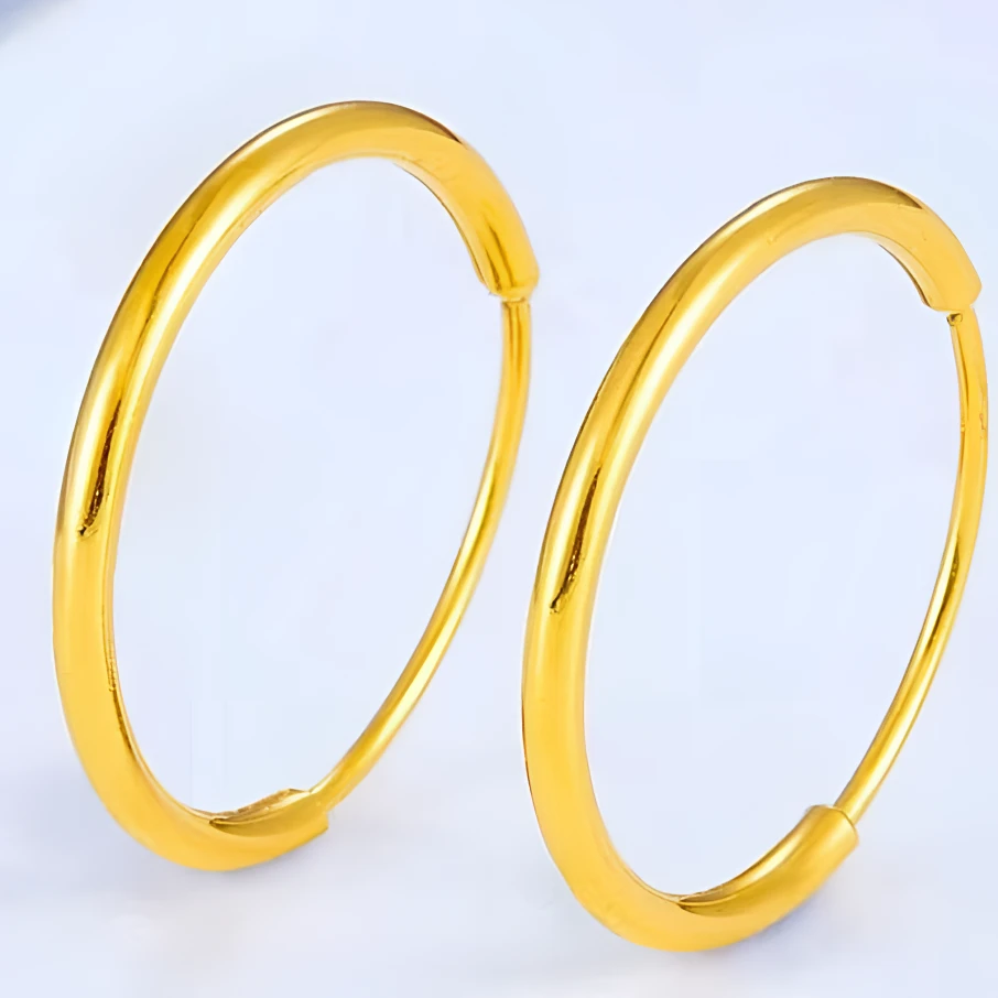 925银耳饰 【阿泽】耳圈时尚百搭S925银#11130