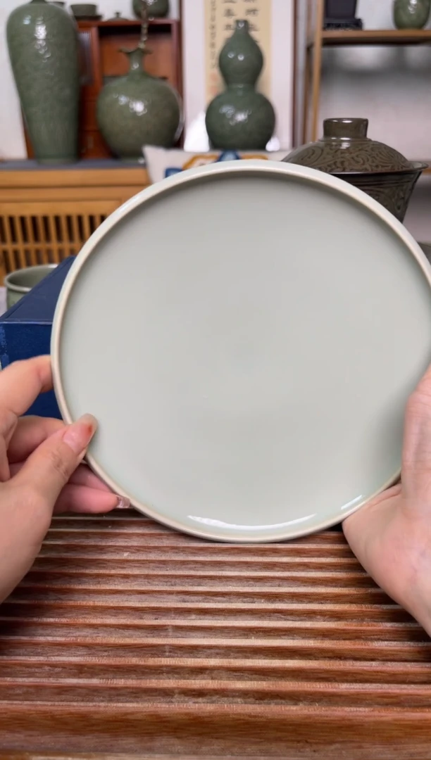 【闪购商品】其他纯手工月白釉素面壶承 微瑕福利