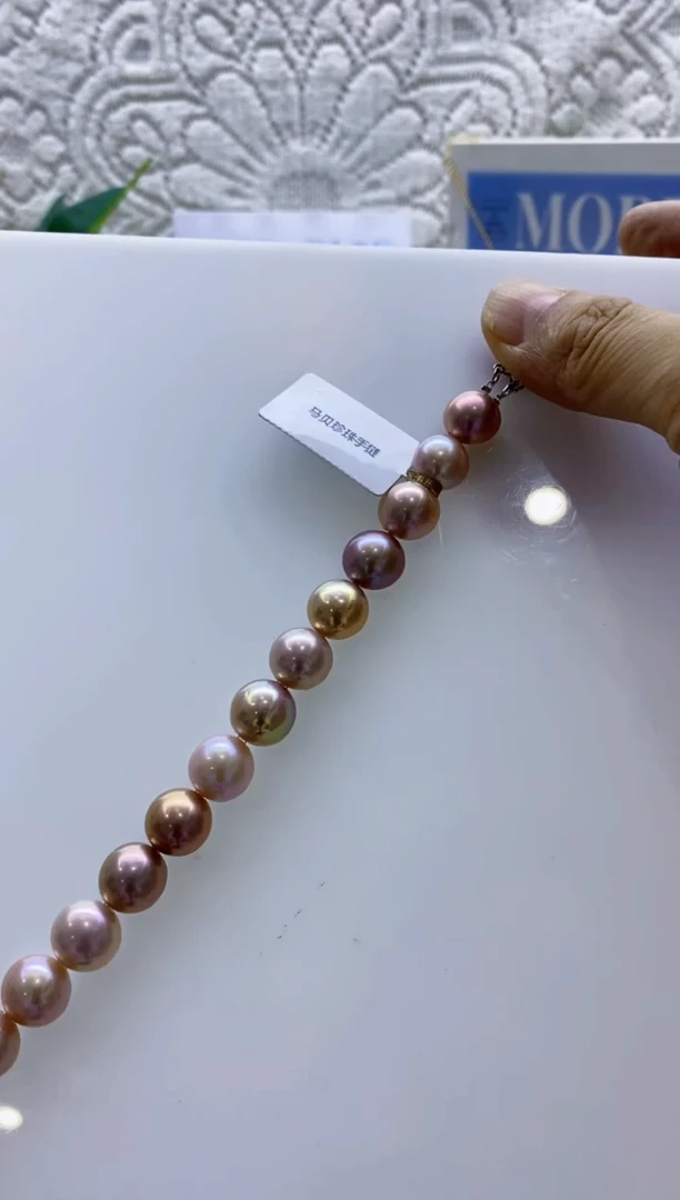 未镶嵌拼合珍珠（马贝珠）BG珍珠手链@@P0314