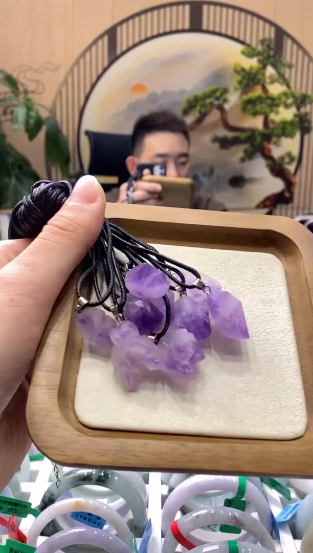 【闪购商品】紫晶颈饰未镶嵌000010254/多样性发货仅发其一