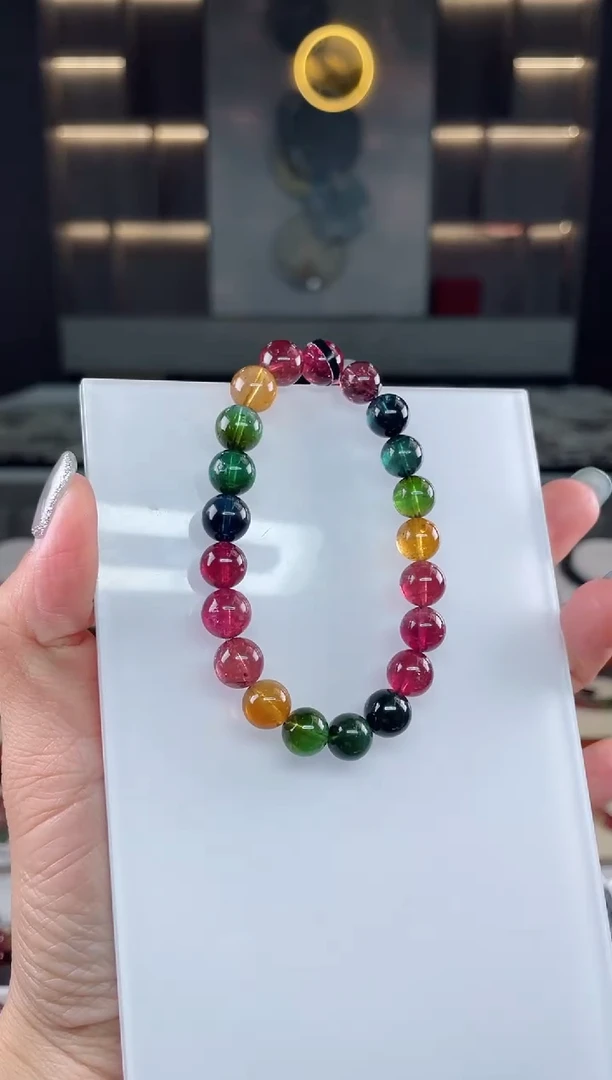 未镶嵌单圈手串碧玺（多样性发一条）T