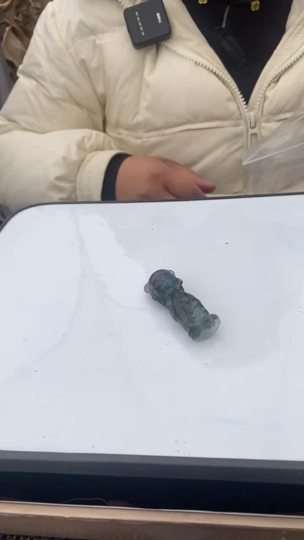 【闪购商品】萤石哪吒未镶嵌（绿）萤石哪吒D664多样性发其一