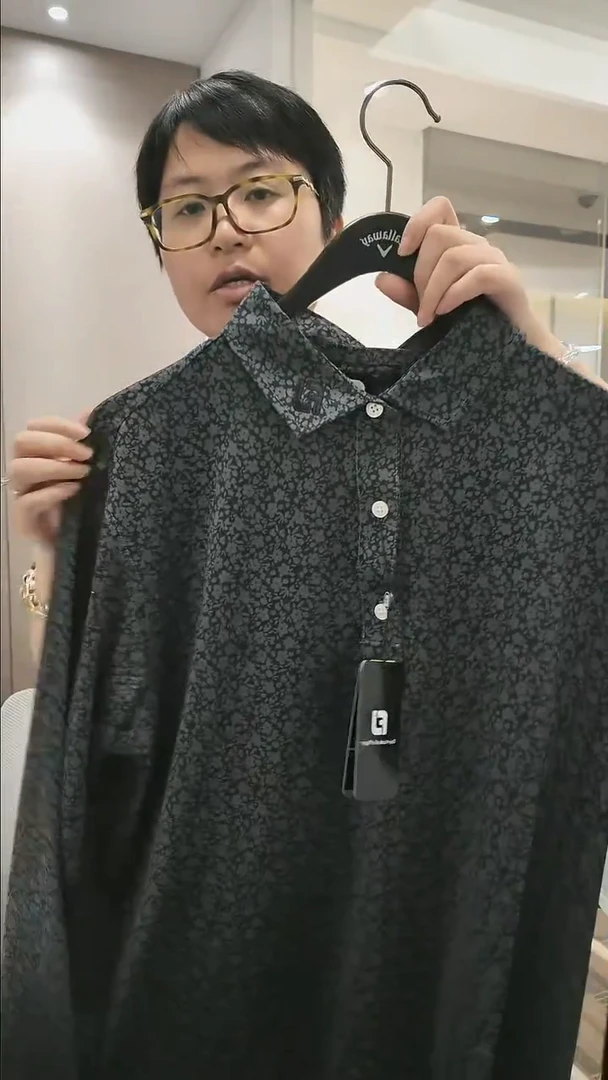 FJ-长袖Polo衫-男士-81089-XL-黑