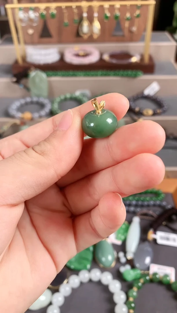 吊坠(不含链)银S925镶嵌和田玉1