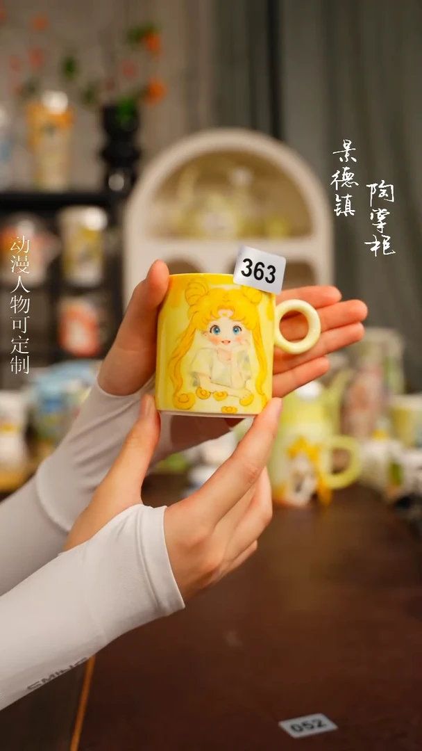 景德镇高温釉下彩纯手工手绘363