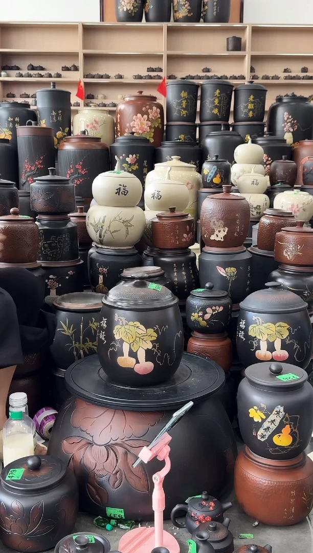 罐完品茶叶罐  505  龙蛋彩填