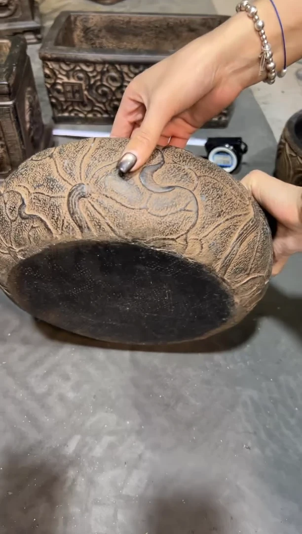 陶土【火山泥】荷韵盆