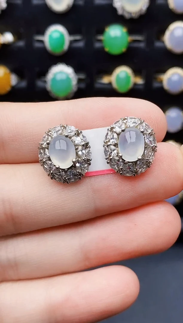 银S925镶嵌戒指翡翠1068