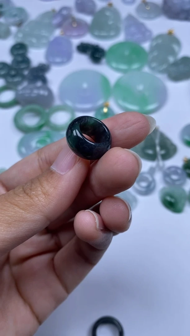 翡翠未镶嵌颈饰雪欣散珠定制diy