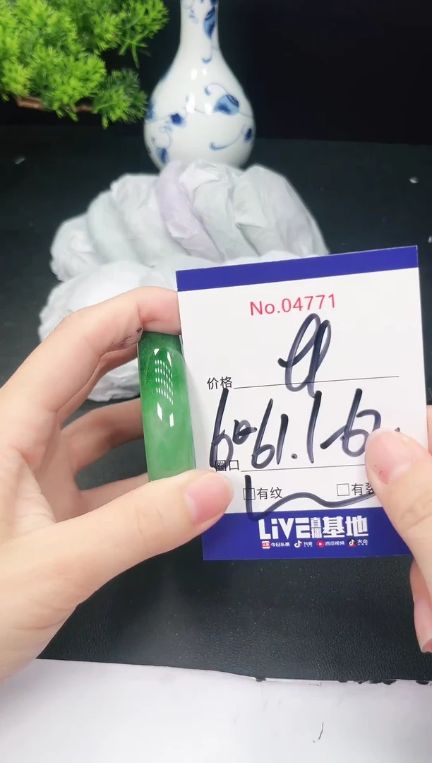 未镶嵌手镯翡翠4771