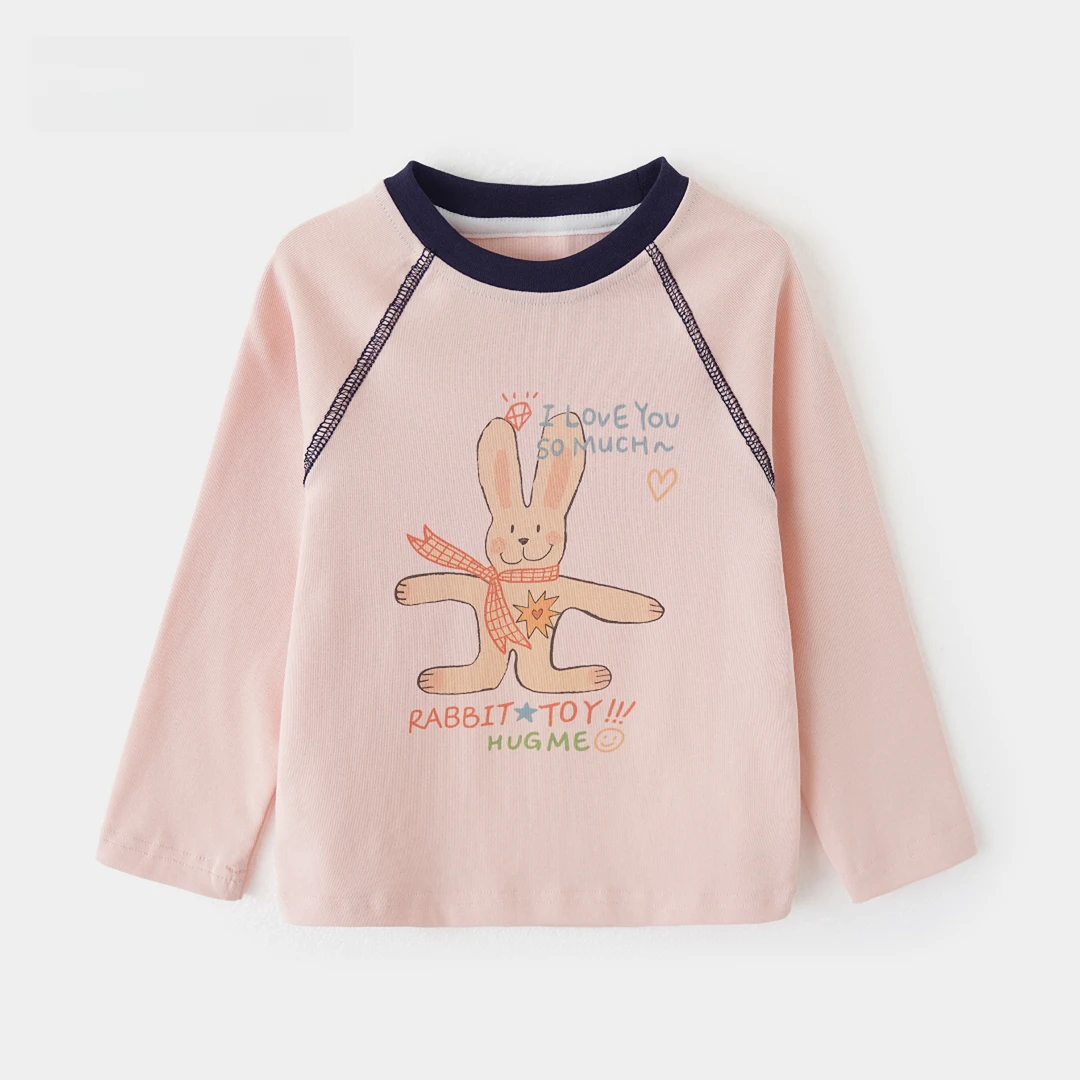 女童早秋上衣春秋洋气儿童长袖T恤宽松女小童秋装T恤Q2088