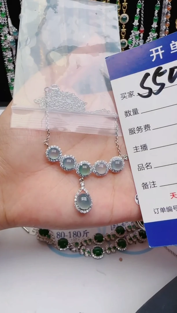 翡翠戒指银S925镶嵌2222
