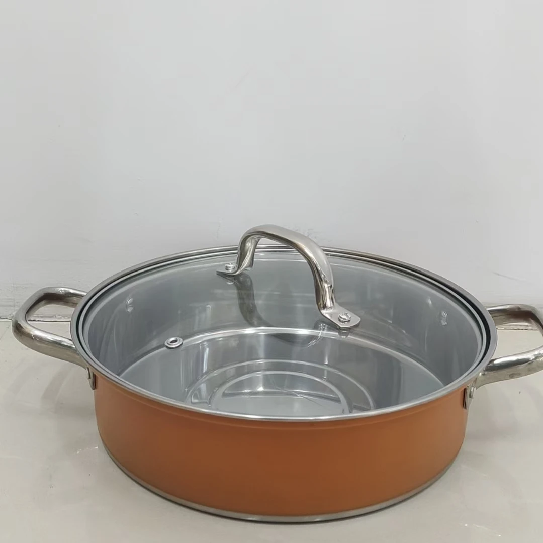 汤锅煮锅带盖大容量家用