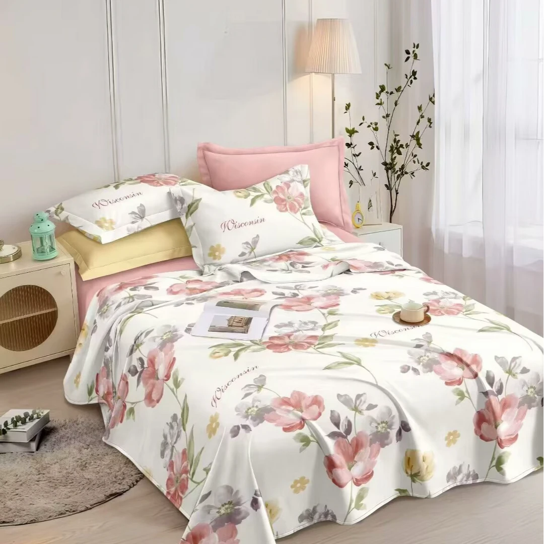 （花开富贵）2.45*2.3原棉特厚加厚老粗布