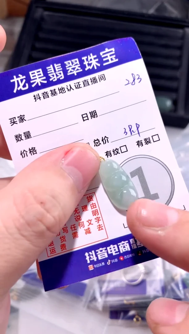 颈饰未镶嵌翡翠豆子283