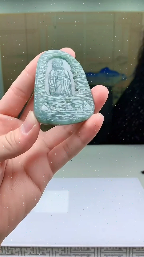 【闪购商品】定制翡翠未镶嵌4829bb-毛货挂件98