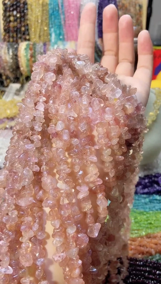 未镶嵌珠宝半成品水晶草莓晶