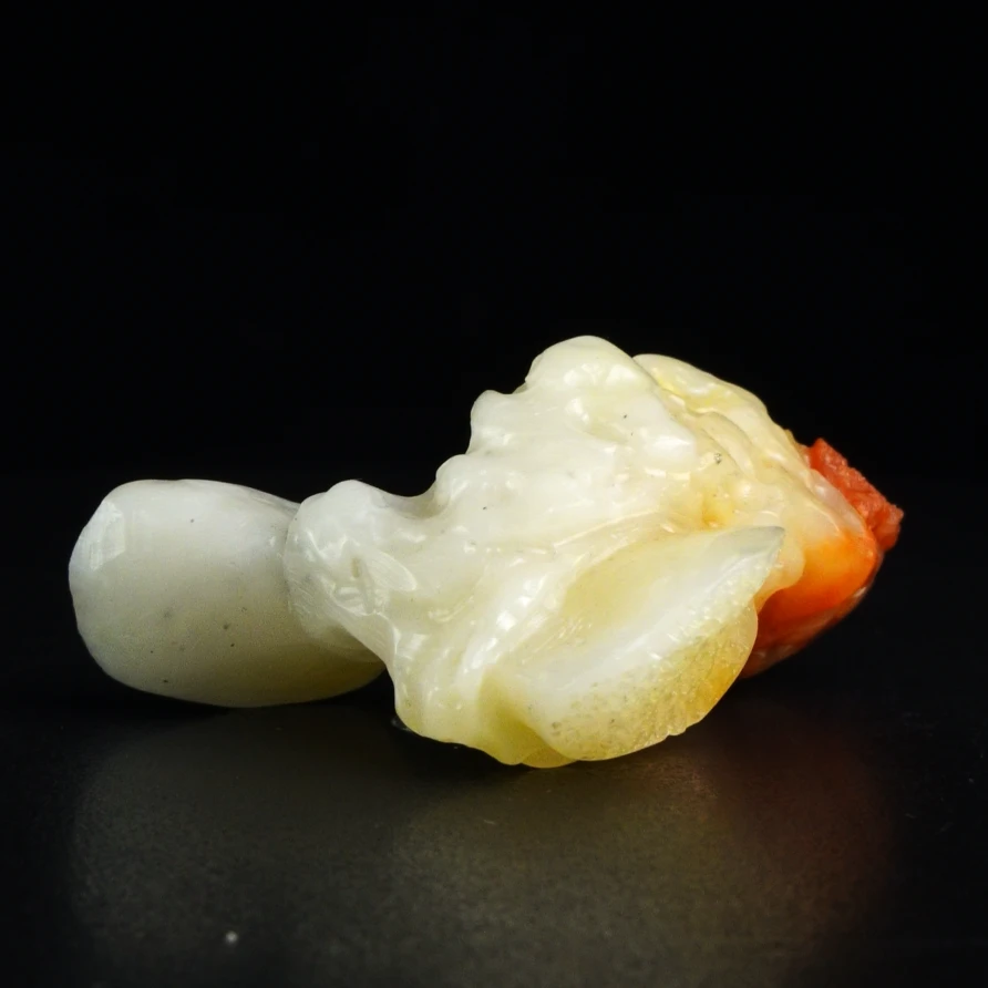 16寿山石结晶芙蓉肉骨头手串61.7克6x5.6x3.1