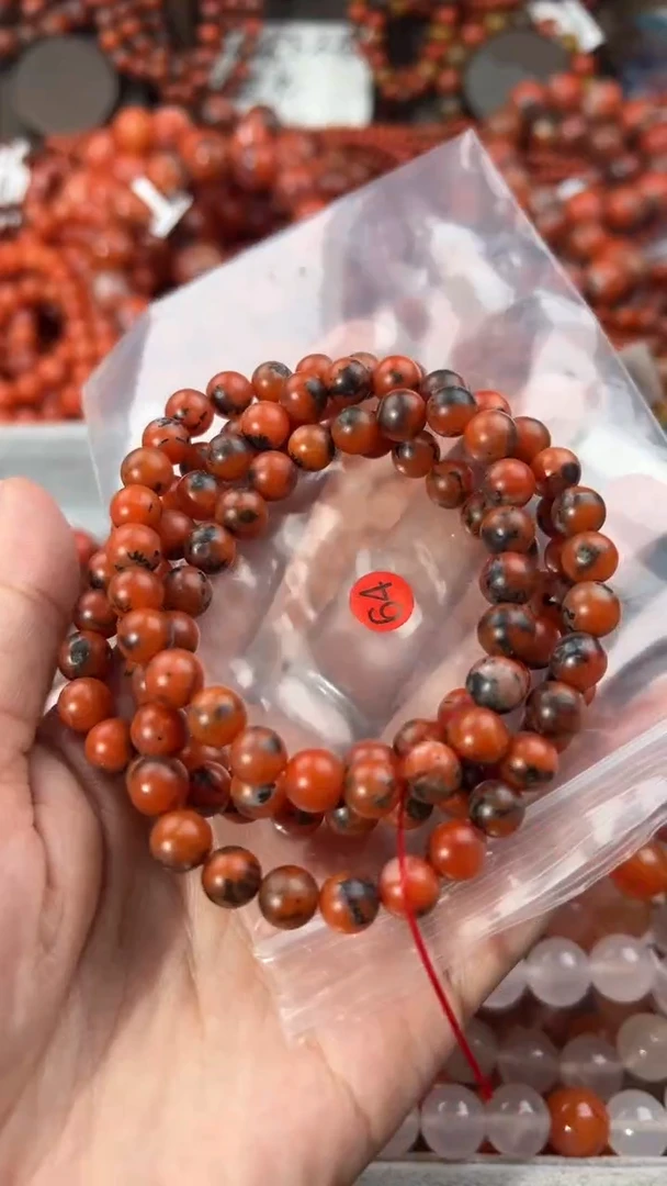 南红玛瑙手串未镶嵌7+
