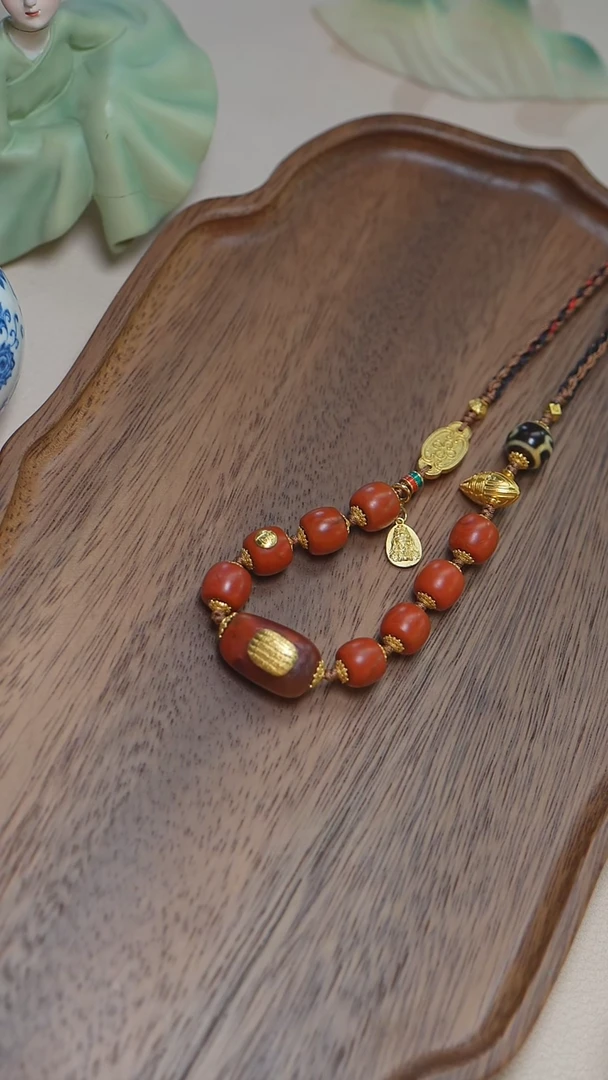 【闪购商品】南红玛瑙颈饰未镶嵌南红项链 多样性发一