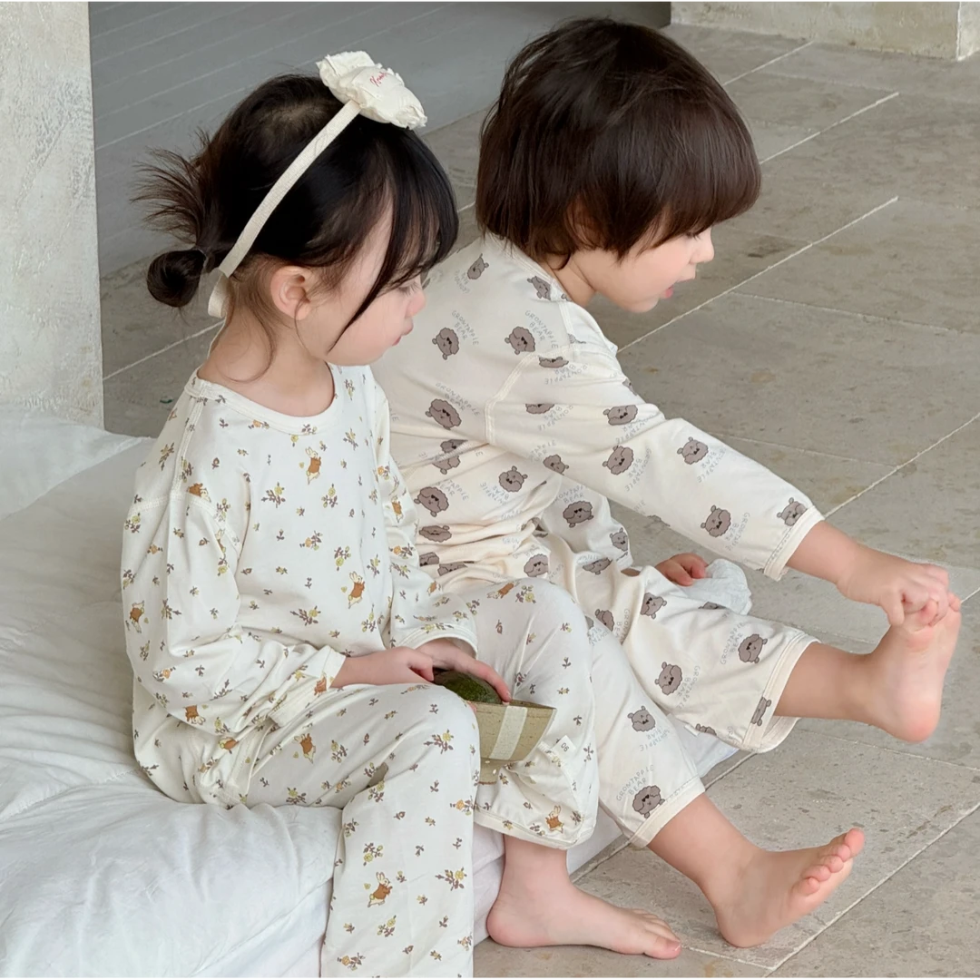 儿童秋季卡通撞色插肩袖长袖-XS-1237