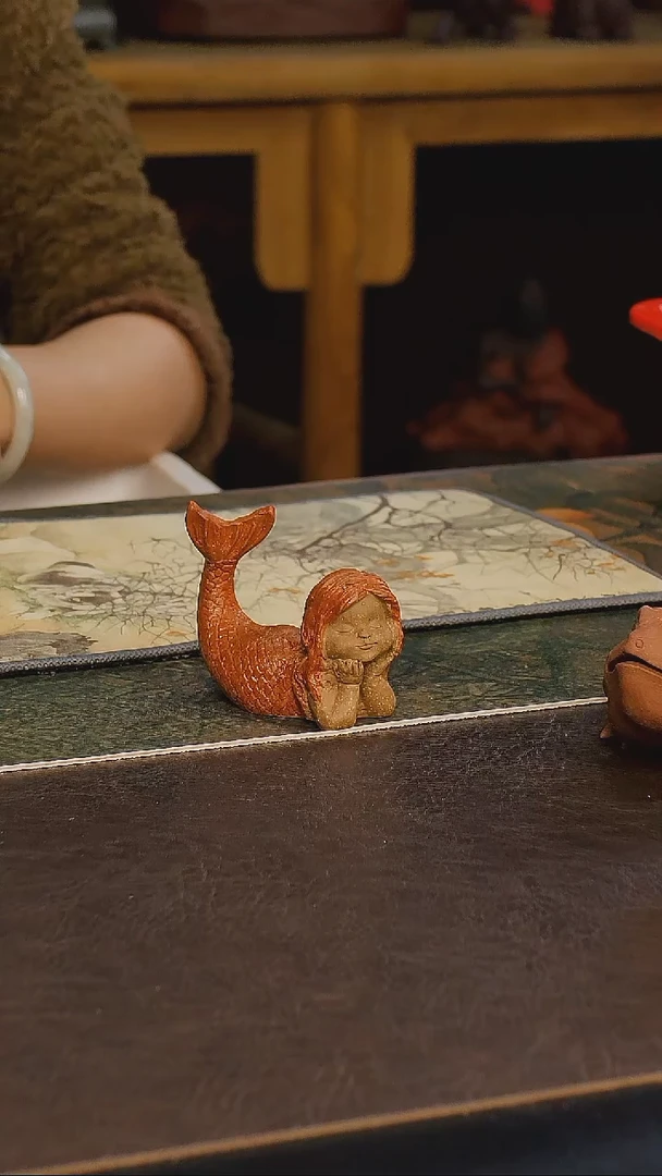 紫砂茶宠庆武美人鱼