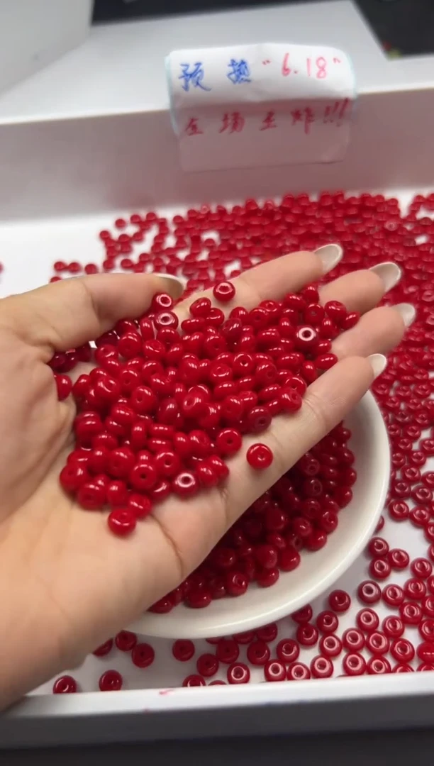 南红玛瑙未镶嵌颈饰W2256锦红南红隔片6*3mm*50颗