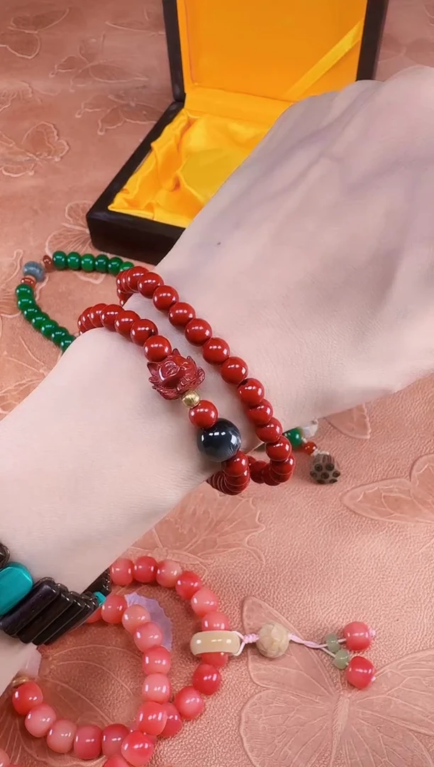 ZS红珠双圈精美手串MK601