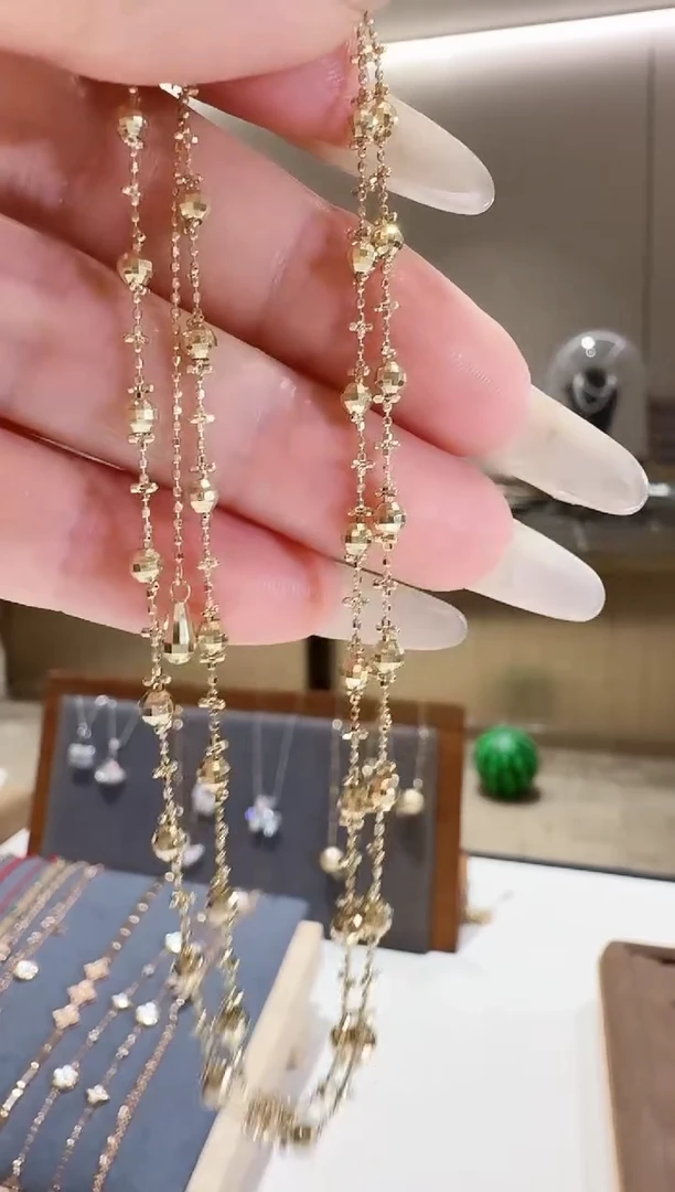 18K金项链仙女链项链50cmk黄