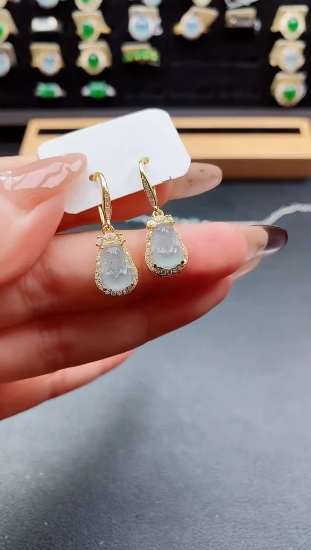 银S925镶嵌戒指翡翠1