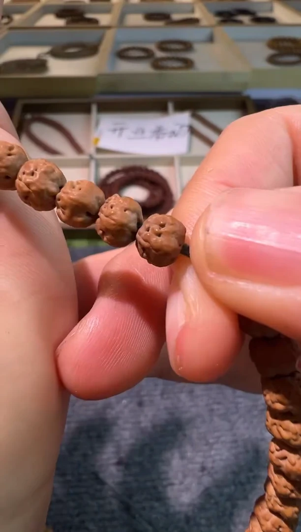 手串金刚菩提原桩佛手长串礼盒发货