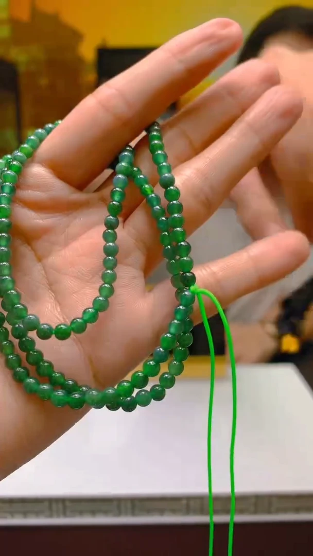 定制翡翠未镶嵌毛货闪购链接XDS019带珠链