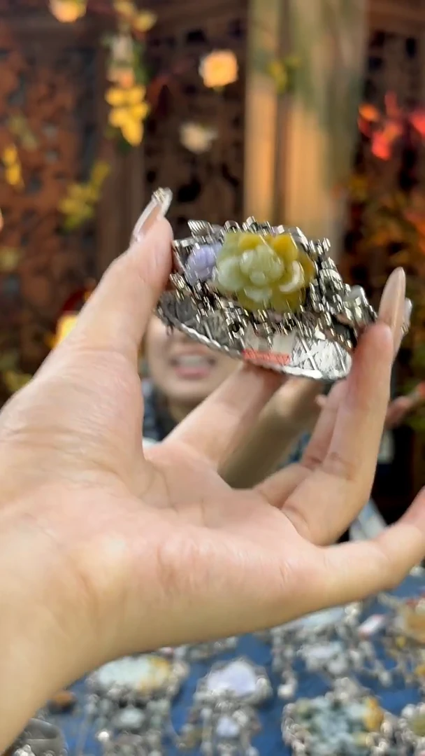 银S925镶嵌手镯翡翠手镯