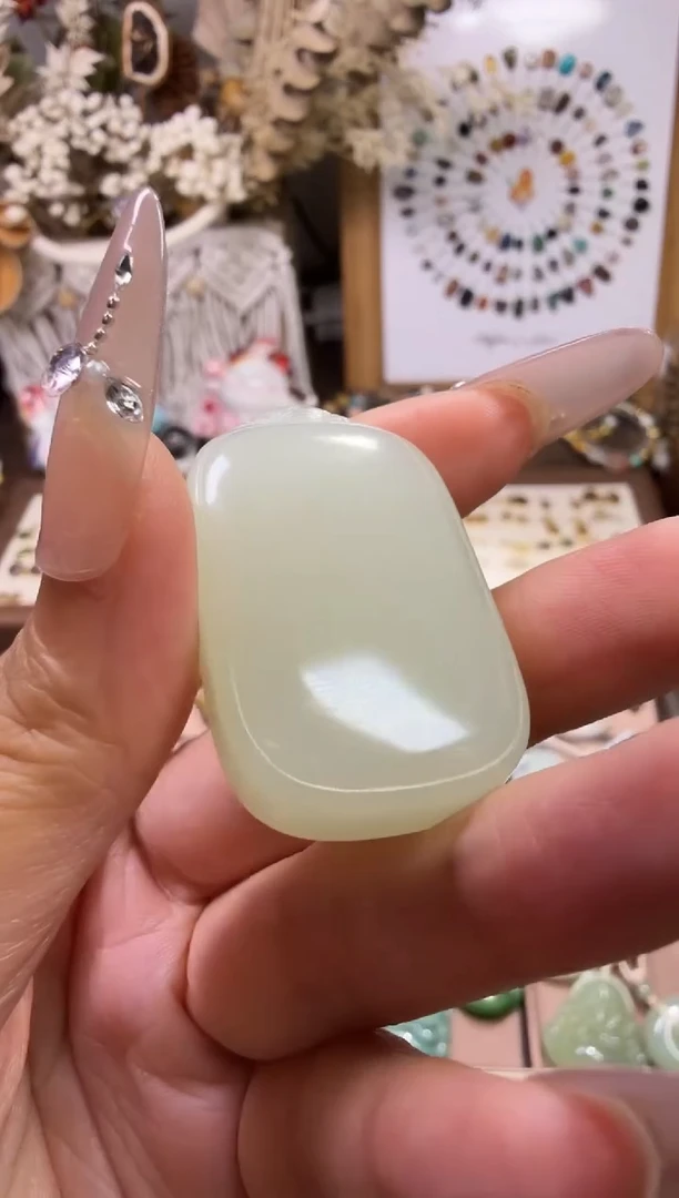 水晶摆件未镶嵌无事牌