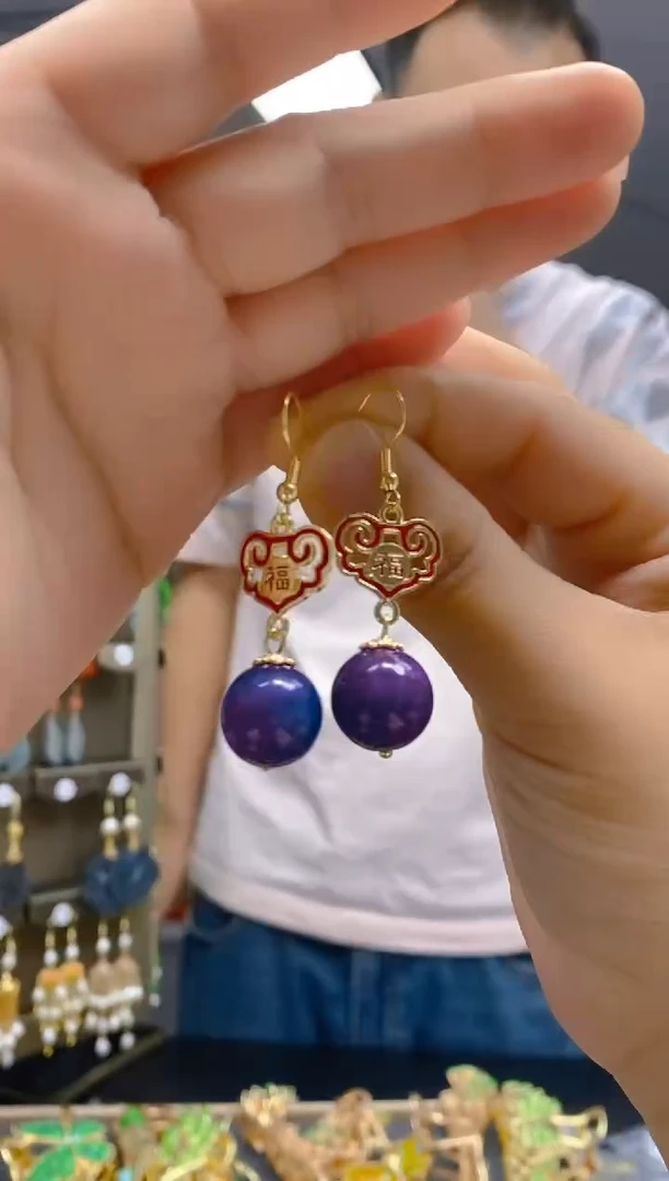 【闪购商品】玛瑙/玉髓耳饰合金04玛瑙饰品