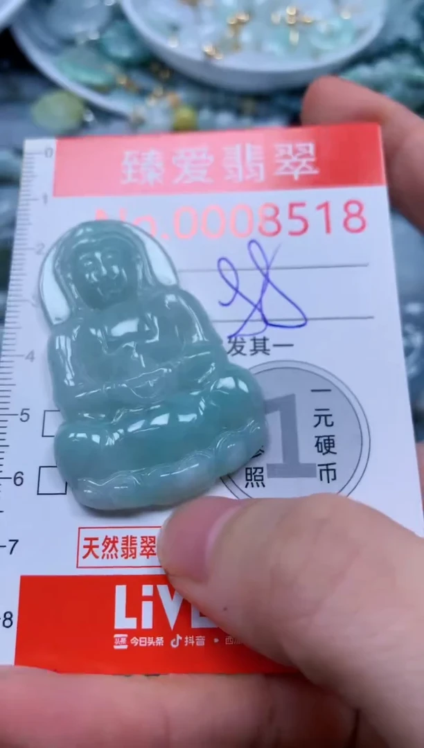 翡翠未镶嵌吊坠(不含链)8518
