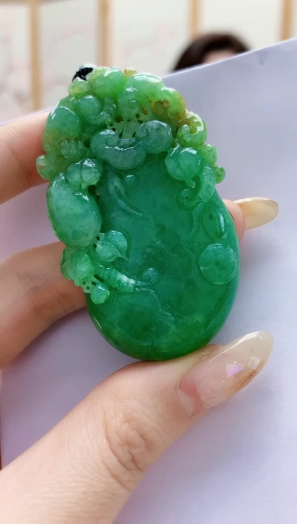 未镶嵌定制翡翠4829jw-毛货挂件197