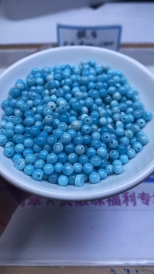 未镶嵌散珠玛瑙/玉髓C753 海纹 石4mm110个8元