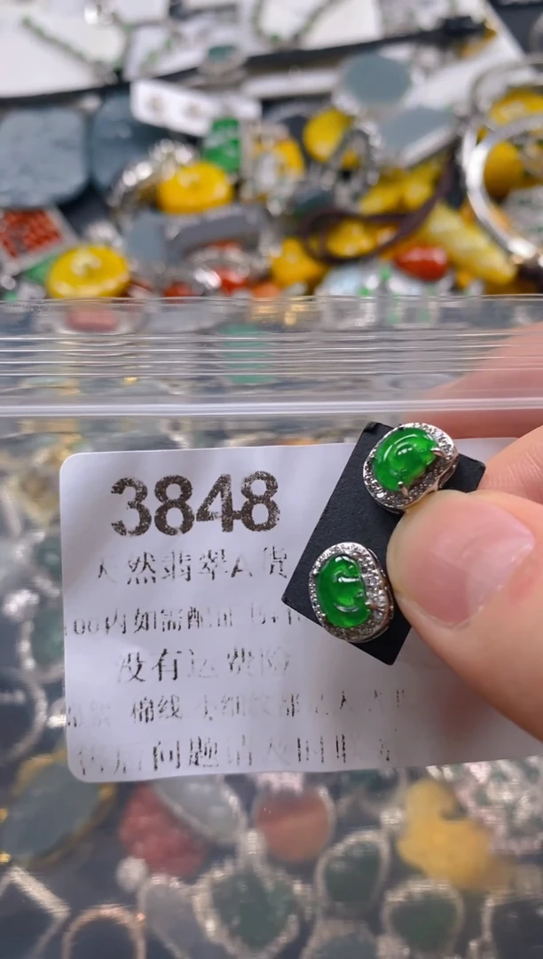 翡翠未镶嵌吊坠(不含链)3848