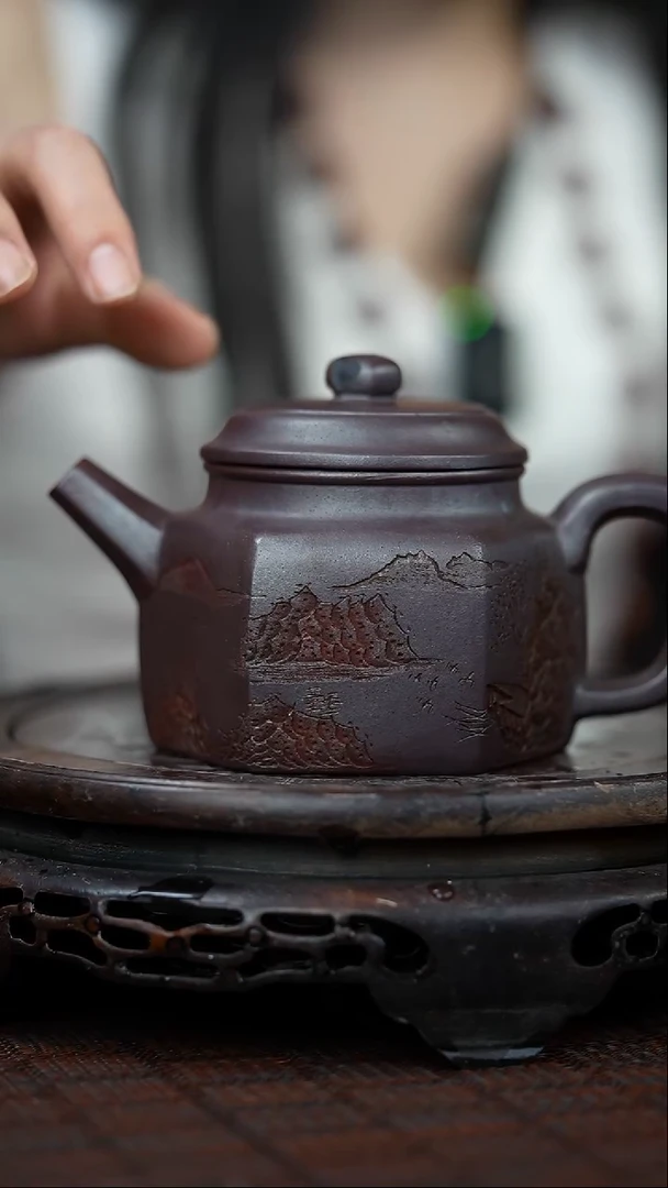 茶壶紫砂宜兴岁颐传砂原矿全手12
