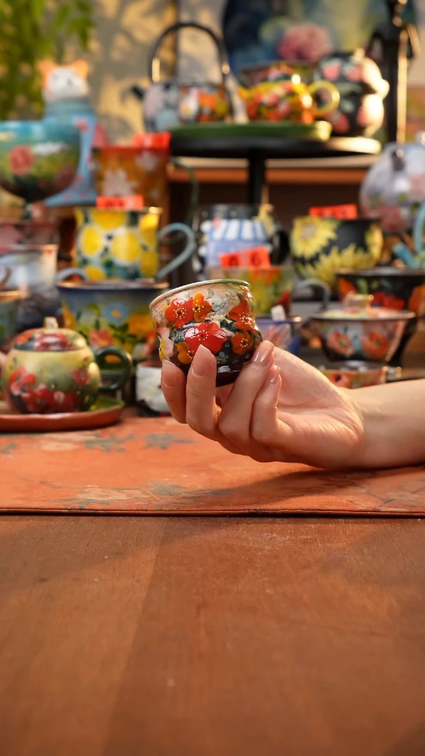 瓷片景德镇手工手绘259