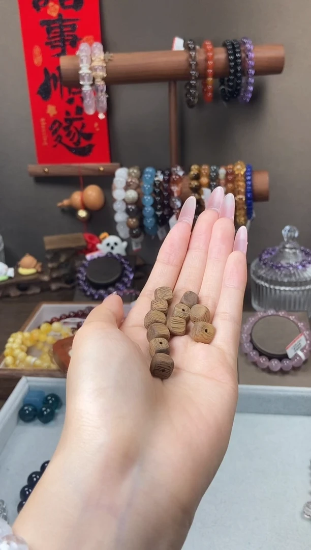 库克手串沉 香 方糖单珠8mm